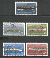 Germany Berlin 1975 Year. Used Stamps, Ships Mich.# 483-87 - Gebruikt