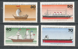 Germany Berlin 1977 Year Mint Stamps MNH(**) Mi.# 544-47 Ships - Nuovi