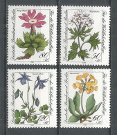 Germany Berlin 1983 Year , Mint Stamps MNH(**) Mi.# 703-706 Flowers - Unused Stamps