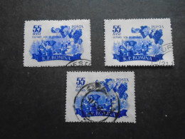 D202266    Romania  1950's  - 3 Pcs Of Used Stamps  1541 - Usati