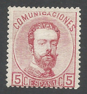 SPAIN 1873 Year, 5 C. , Mint Stamp (**) Original Gum Mi. # 121 - Ongebruikt