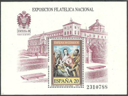 SPAIN 1989 Year, Mint Block (**) Mi.blc. # 34 - Blokken & Velletjes