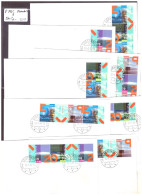 8 FDC / 8 BANDES DE 3 - No Z 132-139 - COTE: 60.- - FDC