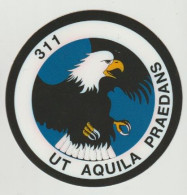 Sticker Militair Koninklijke Luchtmacht 311 Squadron - Ut Aquila Praedans - Luchtvaart