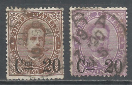 Italy 1890 Year, Used Stamps , Michel # 56-57  - Afgestempeld