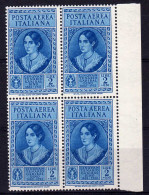 Italy 1932 Year Mint MNH(**) Original Gum, Block Of 4  - Neufs