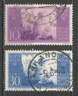 Italy 1948 Year, Used Stamps , Michel # 746-47 - 1946-60: Gebraucht