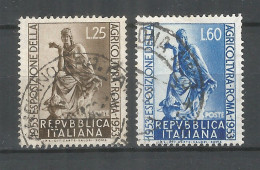 Italy 1953 Year, Used Stamps , Michel # 894-95 - 1946-60: Oblitérés