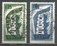 Italy 1956 Year, Used Stamps , Michel # 973-74  Europa Cept - 1946-60: Oblitérés