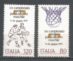 Italy 1978 Year, Mint MNH(**) Stamps , Michel # 1662-63 Basketball - 1971-80: Nieuw/plakker