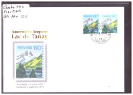 FDC COMBO 837 + 837B - TIMBRE DE 1993 ET NOUVELLE IMPRESSION 2015 - COTE: 60.- - FDC