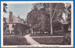 CPA - CHER - CHATEAUNEUF SUR CHER - ENTRÉE DU PARC DU CHATEAU - Chateauneuf Sur Cher