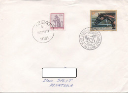 Yugoslavia, Fauna 1998, Horses, First Day Cancel On Mailed Letter - Covers & Documents