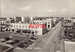 Lazio-latina-cisterna Di Latina Corso Della Repubblica Panoramica Differente Veduta Animata Anni 50 60 - Sonstige & Ohne Zuordnung