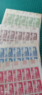 LIBAN LEBANON FISCAL REVENUE STAMPS 1974 RARE  ANJAR ISSUE FULL SHEET MNH 5102050 LIVTRES - Libanon