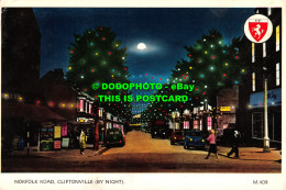 R528010 Cliftonville. By Night. Norfolk Road. Elgate Postcards. 1978 - World