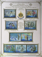 Thailand Stamp Album Sheet 1999 HM King 6th Cycle Birthday Ann 3rd - Thaïlande