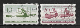 ALLEMAGNE   REPUBLIQUE DÉMOCRATIQUE  N°  552/53    "  CANOË KAYAK " - Used Stamps