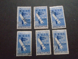 D202275   Romania - 1957  -  Lot Of 6 Used Stamps   ASIT Congress     1645 - Usado