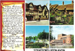 SCENES FROM STRATFORD-UPON-AVON, WARWICKSHIRE, ENGLAND.. UNUSED POSTCARD Ms2 - Stratford Upon Avon