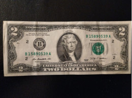 2US-$ Note Federal Reserve - 2009 New York - Billets De La Federal Reserve (1928-...)