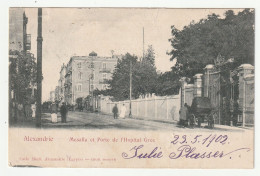 ALEXANDRIE - Mesalla Et Porte De L'Hopital Grec- Old Pc 1902 - Alexandrië