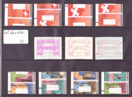 LOT DE 11 TIMBRES AUTOMATES AVEC VARIETES - - Automatic Stamps