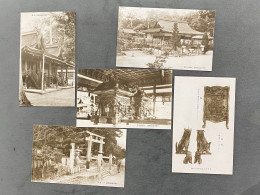 Lot Of 5 龍田神社 奈良 Tatsuta Shrine, Sangō, Nara , JAPAN JAPON POSTCARD - Altri & Non Classificati