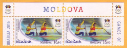 2016  Moldova Moldavie Sports, Rowing Summer Olympics. Brazil. Rio De Janeiro 2v Mint - Verano 2016: Rio De Janeiro