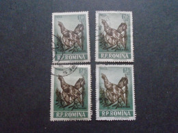 D202280  Romania - 1955  -  Lot Of 4 Used Stamps  Blackcock  Grouse  1573 - Usati