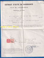 Document Ancien - CHATEAUROUX Naissance Jeannine PETIT Fille De René PETIT & Lucienne RAFFAULT Sassierges Saint Germain - Historische Dokumente