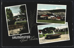 AK Salmünster-Bad Soden, Teilansicht, Brücke Und Brunnen  - Bad Soden