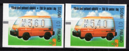 Finland - 2001 - Postal Electric Car - Mint ATM Stamp Set (Frama) - Viñetas De Franqueo [ATM]