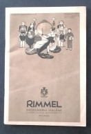 03922 "RIMMEL PROFUMERIA INGLESE-MILANO . CATALOGO SEMESTRALE NR 6 - FEBBRAIO 1923" CATALOGO PUBBL.ORIG - Publicidad