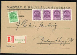 KOLOZSVÁR 1942. Nice Registered Cover To Budapest - Storia Postale