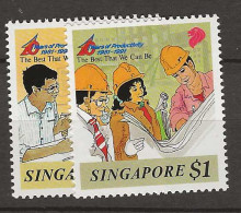 1991 MNH Singapore Mi 640-41  Postfris** - Singapur (1959-...)