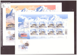 2 FDC GRAND FORMAT No 1618-1619  - COTE: 120.- ( !! ATTENTION AUX FRAIS DE PORT HORS SUISSE!! ) - Timbres D'automates