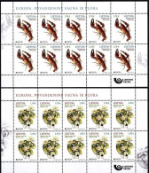 Lithuania Litauen Lituanie 2024 Europa CEPT Underwater Flora And Fauna LP Set Of 2 Sheetlets MNH - Litauen