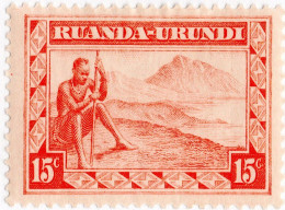 RUANDA-URUNDI, PAESAGGI, LANDSCAPE, 1931, NUOVI (MLH*) Mi:RW-U 45, Scott:RW-U 39, Yt:RW-U 93 - Unused Stamps