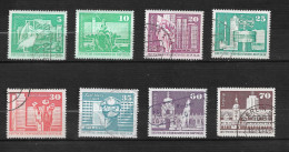 ALLEMAGNE   REPUBLIQUE DÉMOCRATIQUE  N°  1500/1/3/4/5/6/9/10 " CONSTRUCTION " - Used Stamps