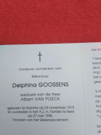 Doodsprentje Delphina Goossens / Hamme 24/11/1919 Reet 27/5/1998 ( Albert Van Poeck ) - Religion & Esotericism