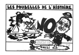 LARDIE Jihel Tirage 85 Ex. Caricature Politique Augusto PINOCHET Président Du CHILI Franc-maçonnerie Cpm - Philosophie & Pensées