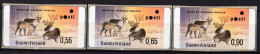 Finland - 2003 - Wild Forest Reindeer - Mint ATM Self-adhesive Stamp Set (EUR) - Timbres De Distributeurs [ATM]