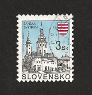 Slovakia Slowakei 1994 Gest. ⊙ Mi 206 Yv 153 Banská Bystrica. - Oblitérés