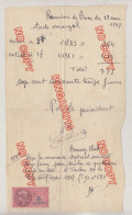 Timbre Fiscal France Sur Facture Réunion De Boxe Toulon Stade Mayol 18 Mai 1947 - Altri & Non Classificati