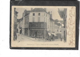 89- TONNERRE- Une Vue Animée Du Magasin " A LA GLANEUSE " Rue De L'Hôtel De Ville -en 1900 - Tonnerre