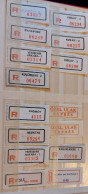 Turkey Small Lot Registered Labels R Labels - Colecciones & Series