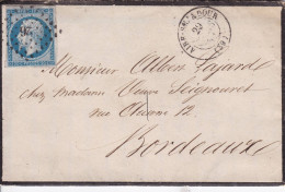 LAC 14A PC 26 Aire Sur Adour Pour Bordeaux 1859 Ambulant De Jour Au Verso - 1849-1876: Klassik