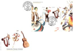 Portugal & FDCB CPTE Europa, Musical Instruments, Mirandela Bagpipe 2014 (8688) - FDC
