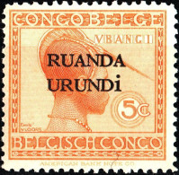 RUANDA-URUNDI, RITRATTI DI INDIGENI, 1924, NUOVI (MNH**) Mi:RW-U 1I, Scott:RW-U 6, Yt:RW-U 50 - Nuovi